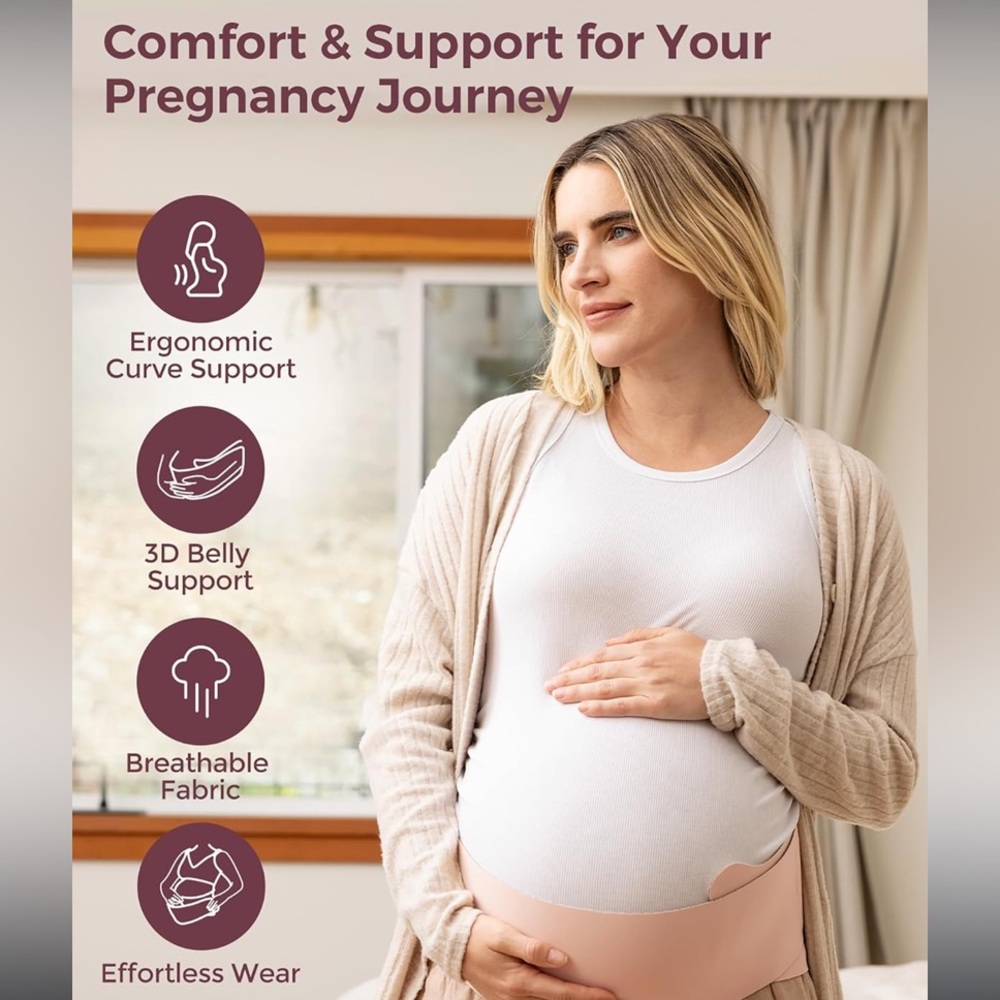 Momcozy Belly Band Pregnancy Maternity Support Belt - XL - Picture 2 of 9